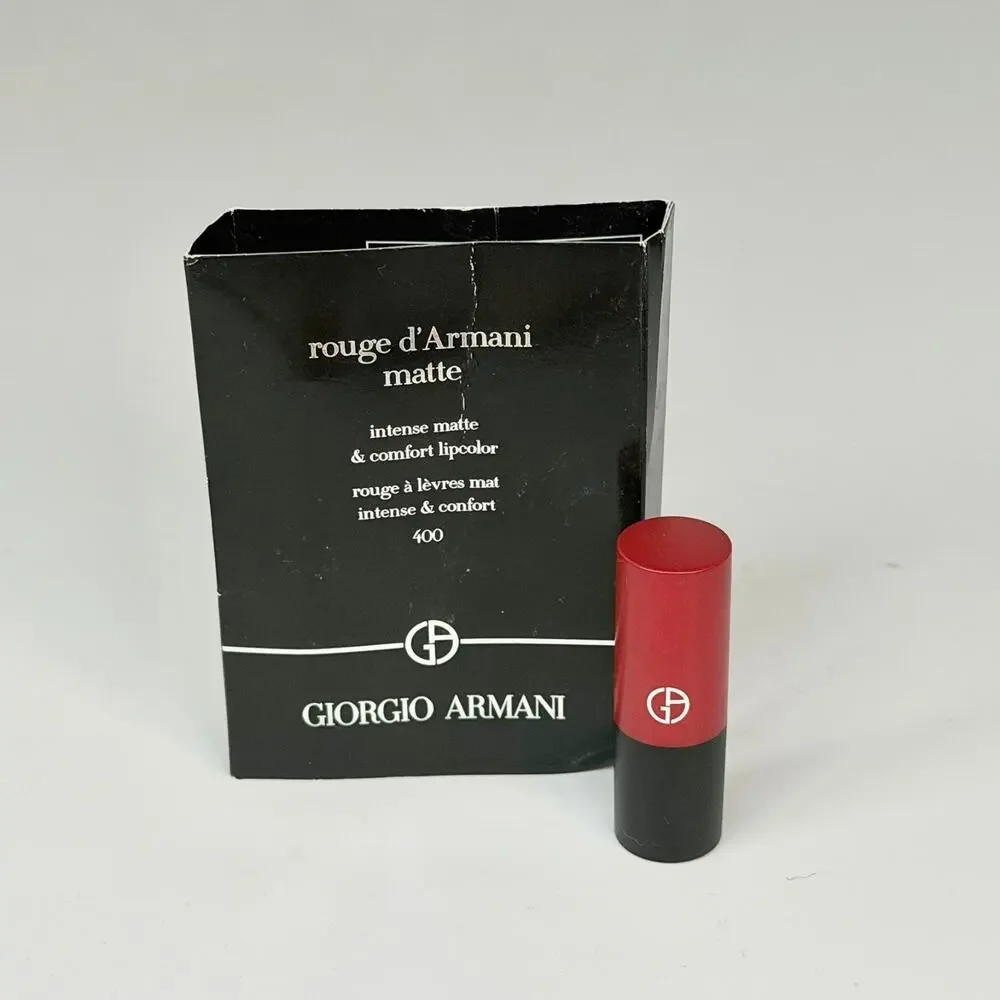 Giorgio Armani Intense Matte Comfort Lip Stick Rouge 400 Travel .004oz 1.6g New